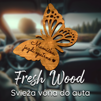 Drevená vôňa do auta – Fresh Wood Motýľ pre mamičku