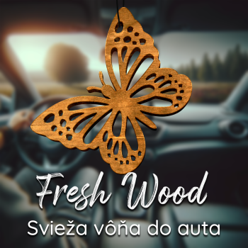 Drevená vôňa do auta – Fresh Wood Motýľ