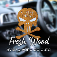 Drevená vôňa do auta – Fresh Wood Cestný pirát