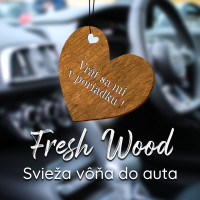 Drevená vôňa do auta – Fresh Wood Vráť sa mi v poriadku