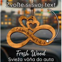 Drevená vôňa do auta – Fresh Wood Nekonečno s odkazom