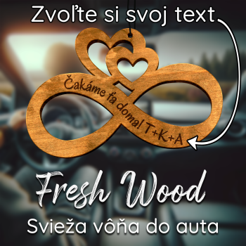 Drevená vôňa do auta – Fresh Wood Nekonečno s odkazom