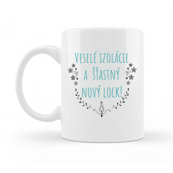 Hrnček Veselé izolácie a šťastný nový lock