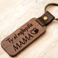 Krásna drevená kľúčenka Najlepšia Mama