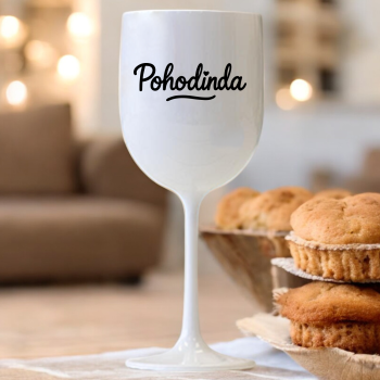Biely pohár na víno 420ml - Pohodinda