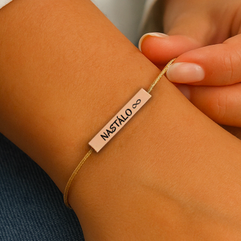 Elegantný rosegold náramok - Nastálo