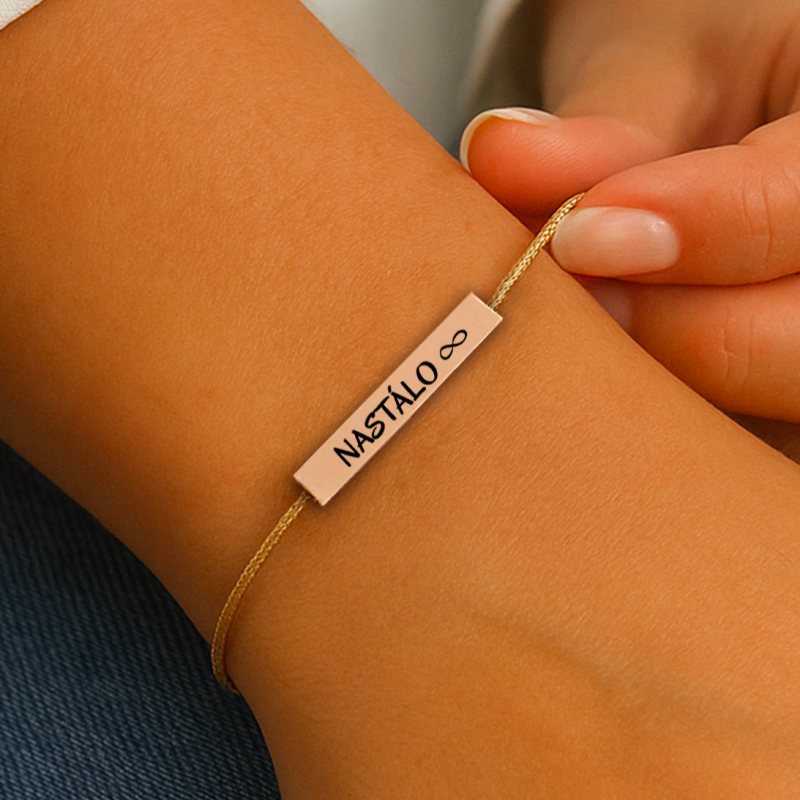 Elegantný rosegold náramok - Nastálo